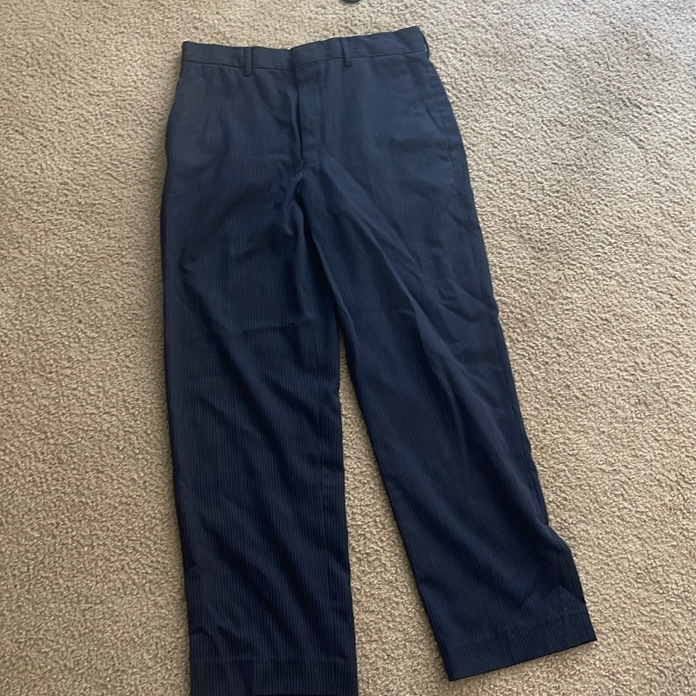 Pinstripe dress pants